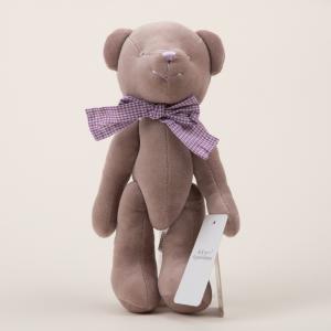 Colorful plush teddy with bow