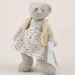 Couple Teddy Bear Wearing Khaki Sweater