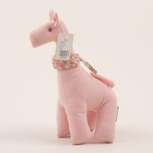 Cute Giraffe knitted with Floral Scarf