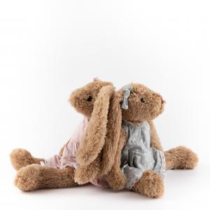 Cute Polka Dot Bunny Plush, Soft & Cuddly Dressed Rabbit Stuffed Toys