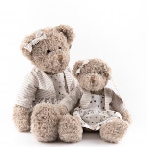 Cute Teddy Bear Plush, Soft & Cuddly Patterned-Accent Bear Collection