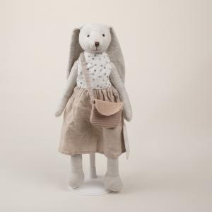 Elegant Bunny Doll with Purse