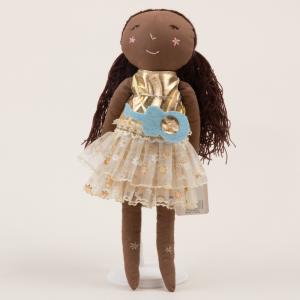 Floral cloth doll