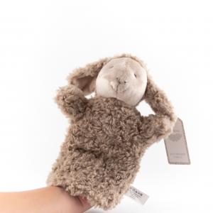 Fluffy Sheep Hand Puppet, Beige Sheep Stuffed Toy for Interactive Play