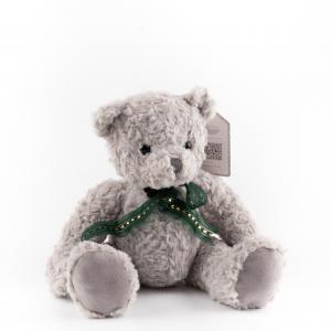 Green-Gold Ribbon Teddy Bear Plush,  Bear Stuffed Toy with Decorative Bow