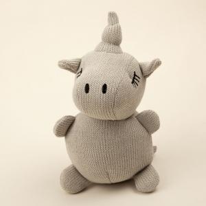 Knitted unicorn with yarn
