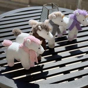 Multi-Color Stuffed plush Unicorn with scarf