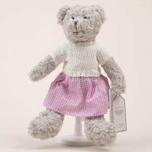 Pink dress teddy bear