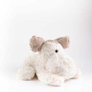 Soft Curly Dog Stuffed Animal, Huggable Ear-Accent Dog Doll