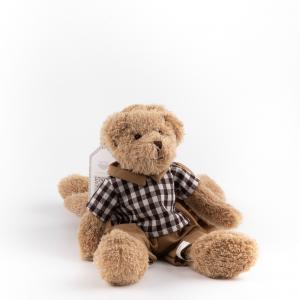 Soft Textured Teddy Bear Stuffed Animals, Huggable Casual Bear