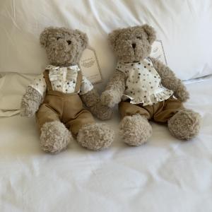 Vintage Style Polka Dot Teddy Bear Plush