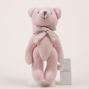 Woven bear with movable hand and foot yarn